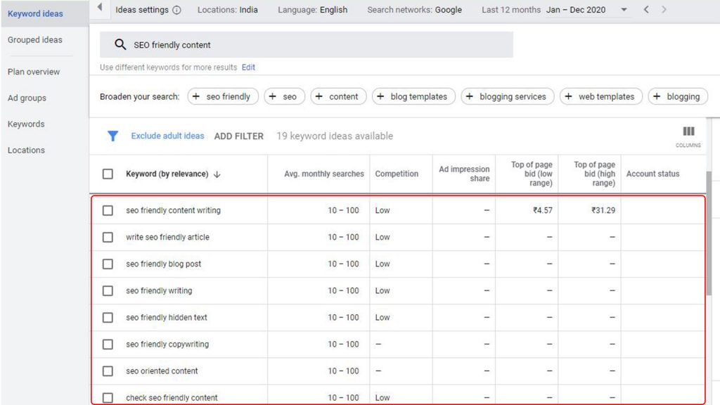 High Traffic Keyword Research